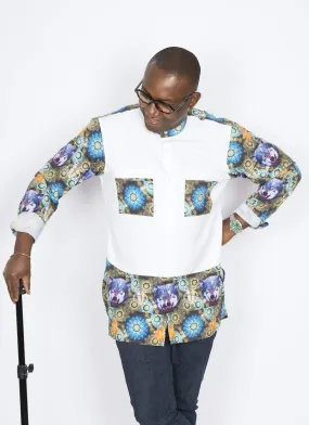 African Shirt Wolf D&D Print