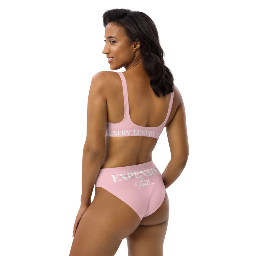 Black Mogul high-waisted bikini