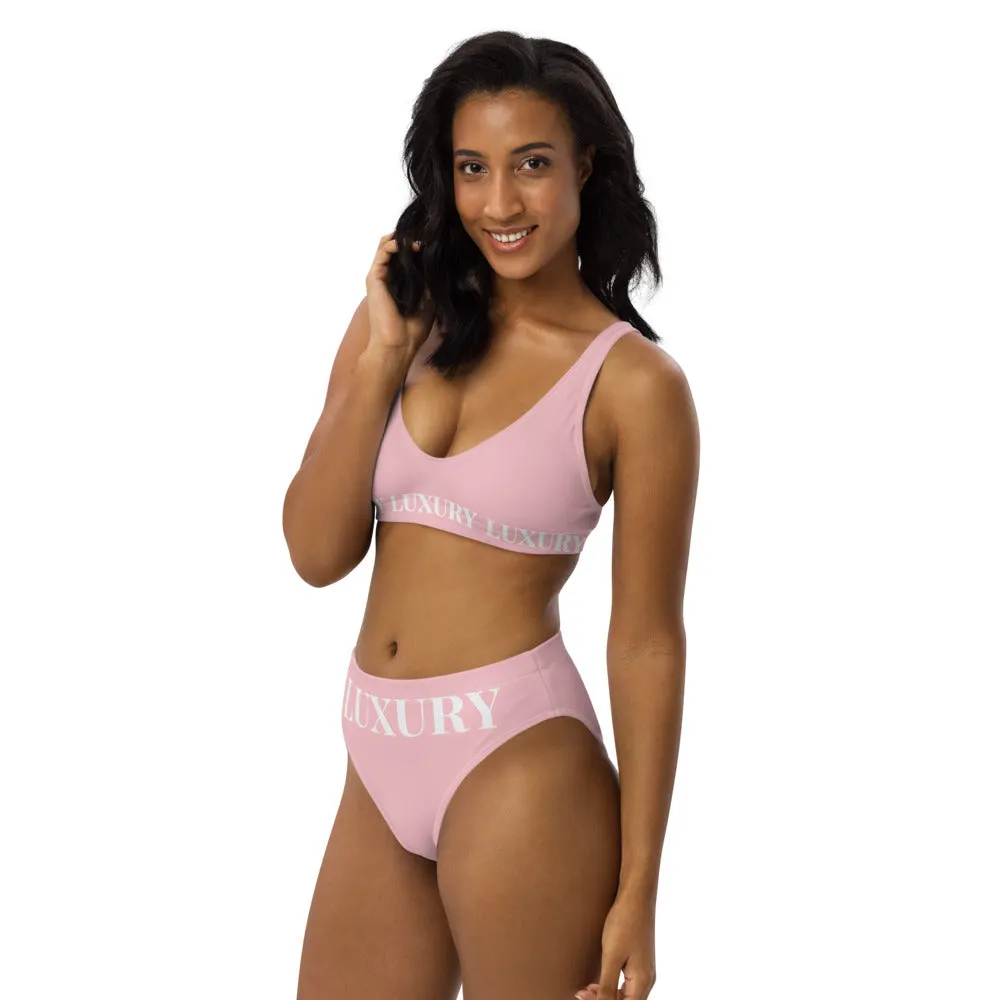Black Mogul high-waisted bikini