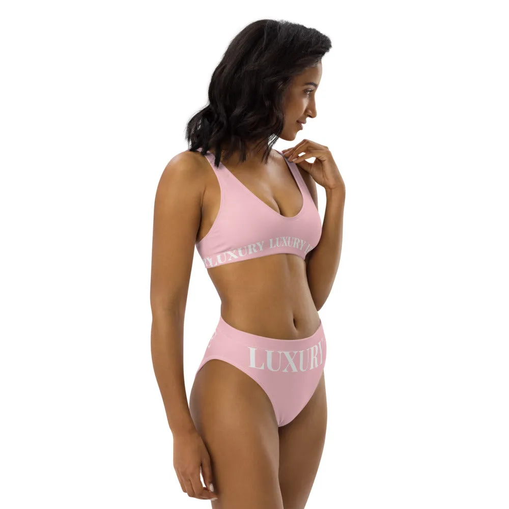 Black Mogul high-waisted bikini