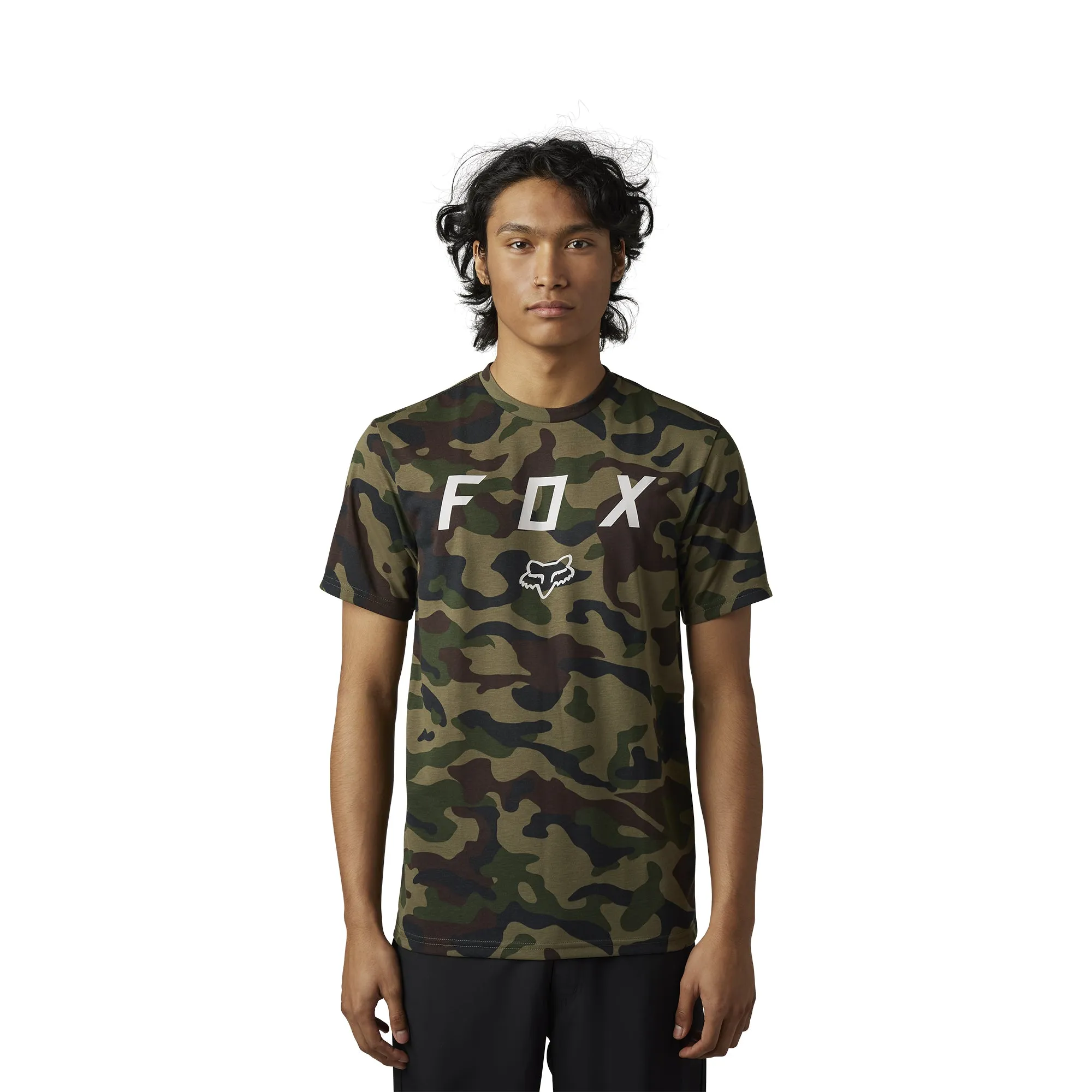 Fox Racing Vzns SS Tech Tee Camo T-Shirt Green Camo