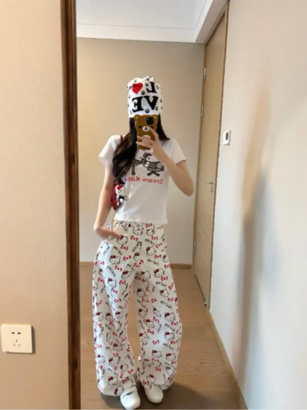 Kitty High-Waisted White Jeans