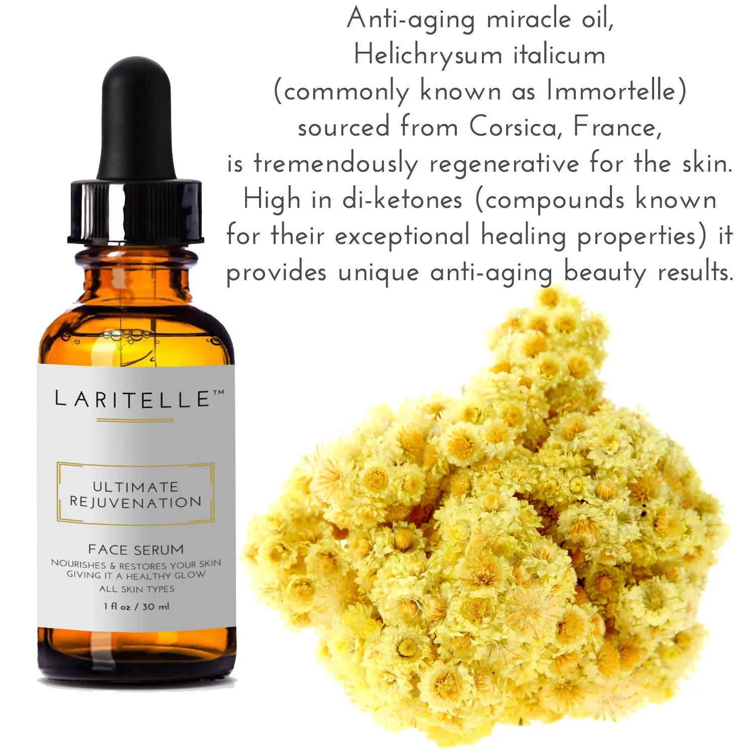 Laritelle Organic Rejuvenating Face Serum 1 oz