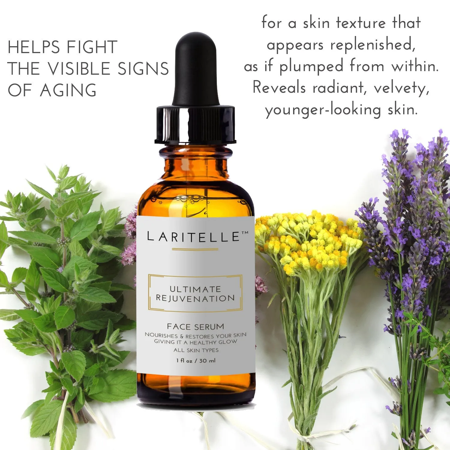 Laritelle Organic Rejuvenating Face Serum 1 oz
