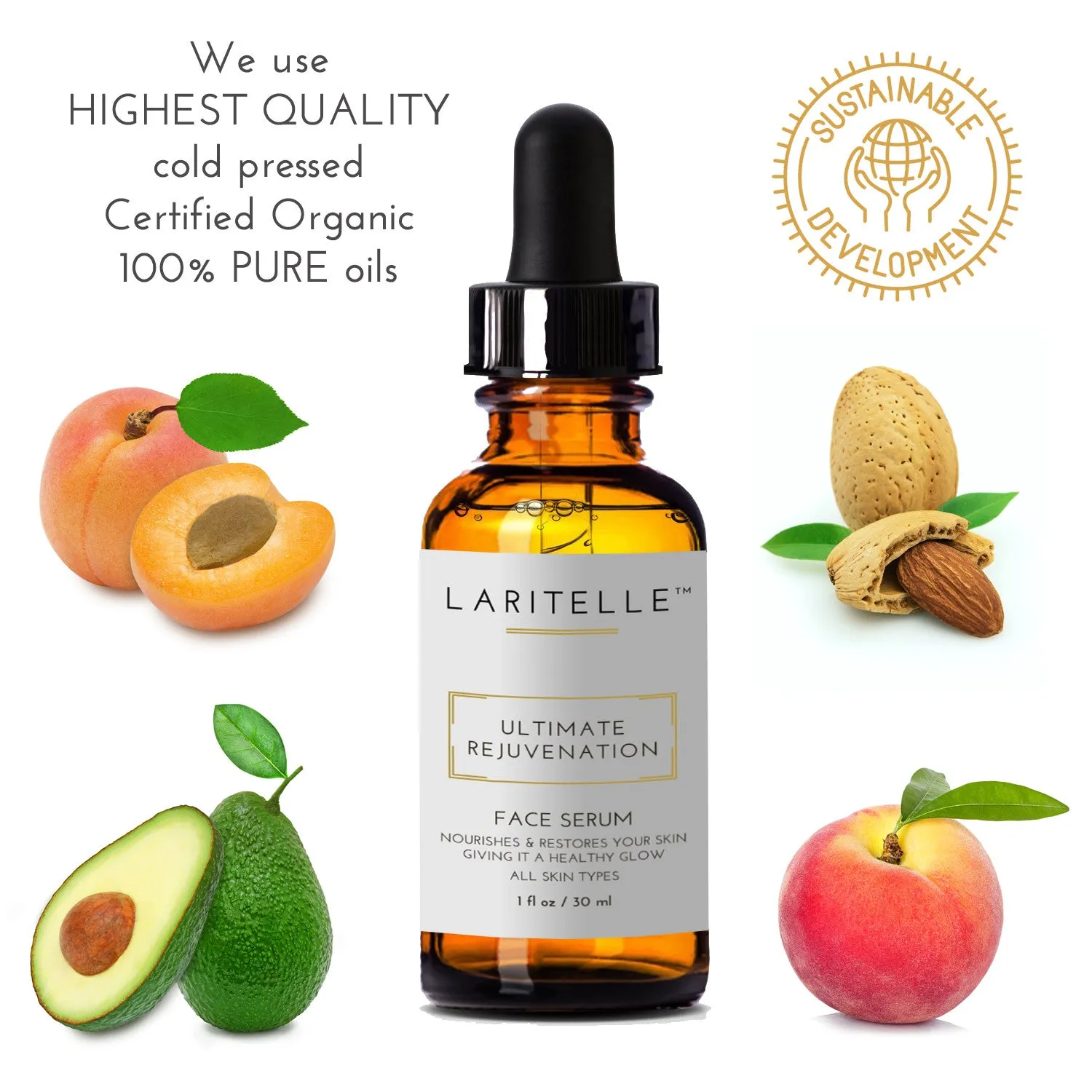 Laritelle Organic Rejuvenating Face Serum 1 oz