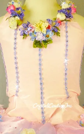 Lt Pink & Purple 2 Piece Tutu - Swarovski Rhinestones