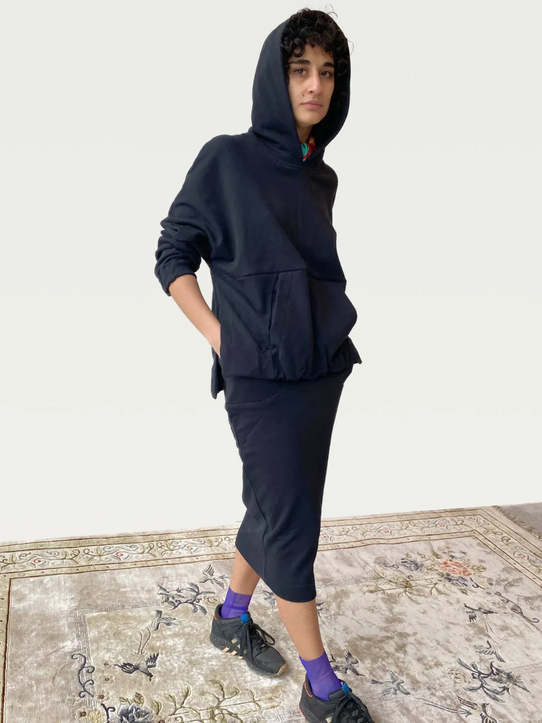 Terry A.D.C (All-day-cozy) Hoodie in Black