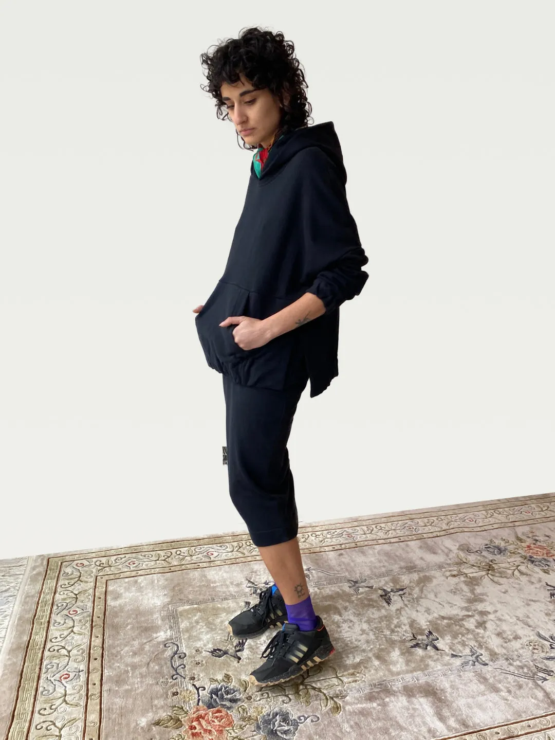 Terry A.D.C (All-day-cozy) Hoodie in Black