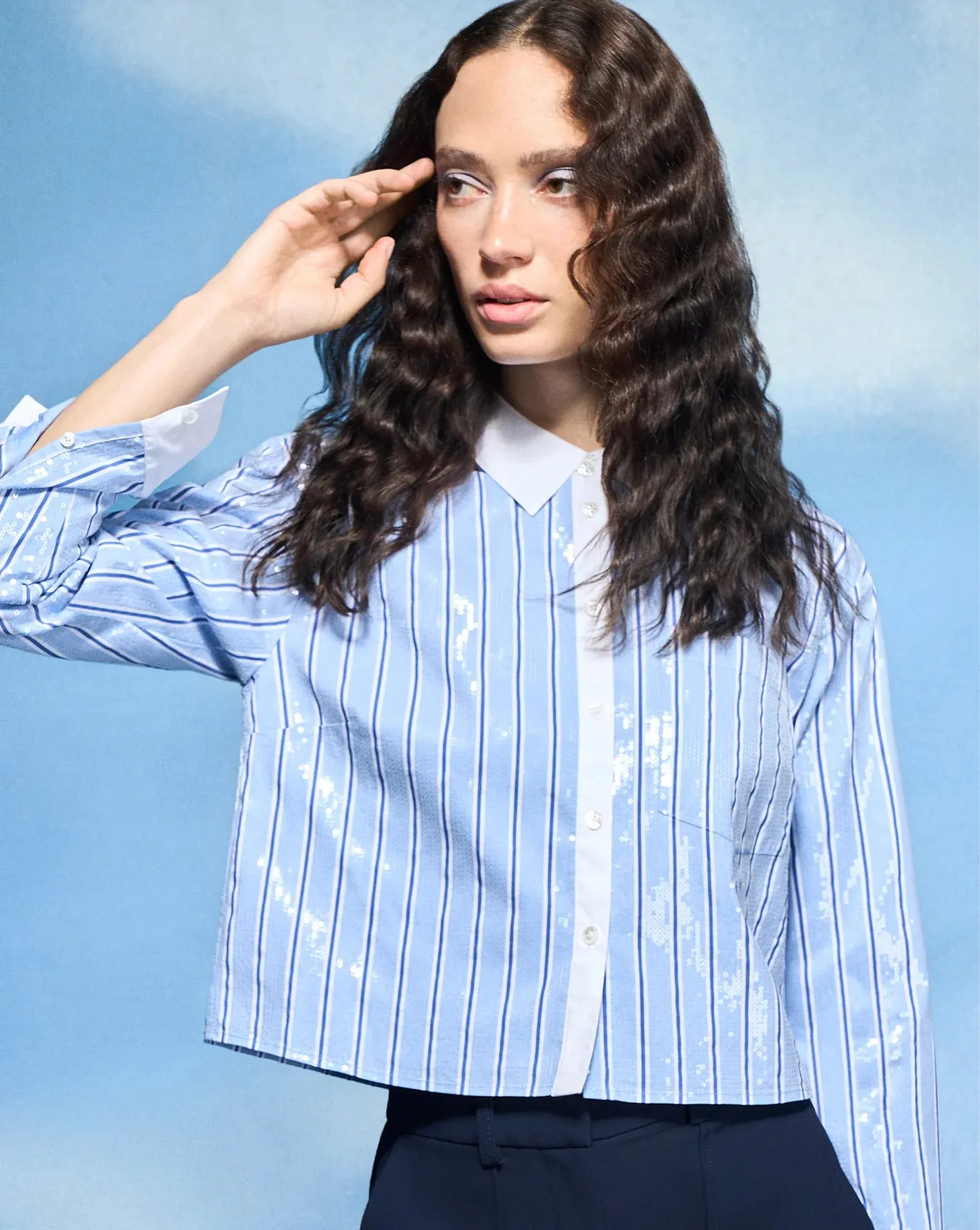 Veronica Beard Maia Sequin Top
